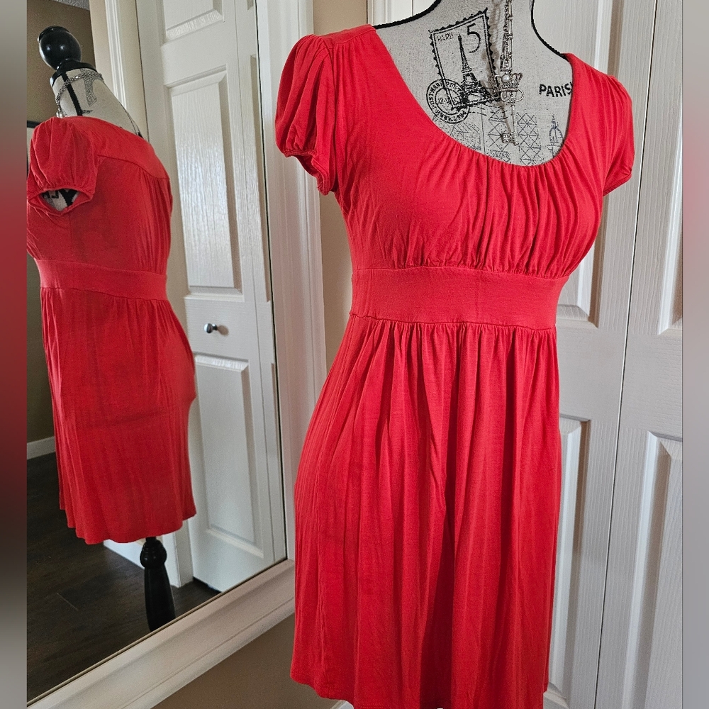 MNG Sport Cotton Coral Mini Dress